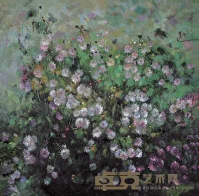 林青青 花卉 60×60cm